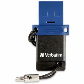 32GB Store 'n' Go Dual USB 3.0 Flash Drive for USB-C Devices - Blue