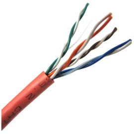 1000FT ORANGE CAT5E 350MHZ SOLID UTP CMR