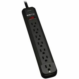 Tripp Lite by Eaton Protect It! 7-Outlet Surge Protector 12 ft. Cord 1080 Joules Diagnostic LED Black Housing