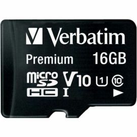 16GB Premium microSDHC Memory Card with Adapter, UHS-I V10 U1 Class 10