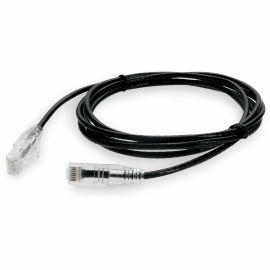 ADDON 10FT BLACK CAT6 SLIM UTP PVC NON-BOOTED COPPER PATCH CABLE