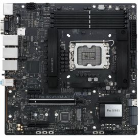 Asus PRO WS W680M-ACE SE Desktop Motherboard - Intel W680 Chipset - Socket LGA-1700 - Intel Optane Memory Ready - Micro ATX