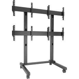 Chief Fusion Large 2x2 Freestanding Video Wall Mobile TV Cart for Displays 42-50