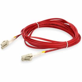 LC M/M RISER PATCH CBL 2M RED OM4 DUPLEX FIBER TAA COMP