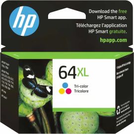 HP 64XL Original High Yield Inkjet Ink Cartridge - Tri-color - 1 Each