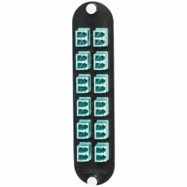 CORNING CLOSET CONNECTOR HOUSING PANEL, 50 M MULTI-MODE (OM3), AQUA