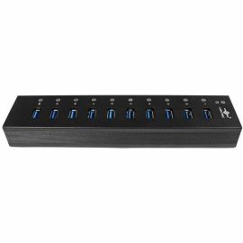 10-PORT USB 3.0 ALUMINUM HUB WITH 12V/5A PREMIUM POWER ADAPTER