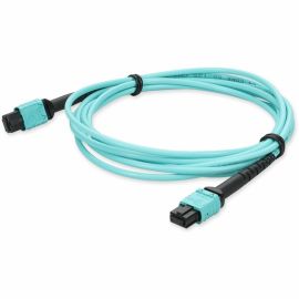 10M MPO F/F OM4 AQUA FIBER PATCH CBL