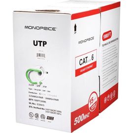 CAT6 UTP SOLID (CMR)1000FT - GREEN