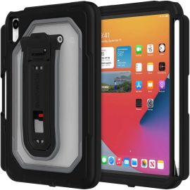 Survivor All-Terrain Carrying Case Apple iPad mini (6th Generation) Tablet, Apple Pencil (2nd Generation), Stylus - Black, Transparent