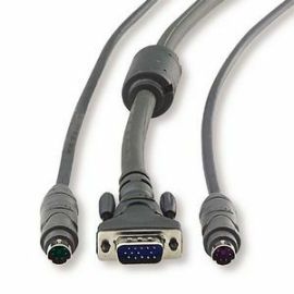 BELKIN OMNIVIEW E SERIES 10FT PS/2 KVM CABLE, 2XMNDN6M/M;HDDB15M/F