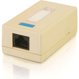 1-PORT CAT5E SURFACE MOUNT BOX - IVORY