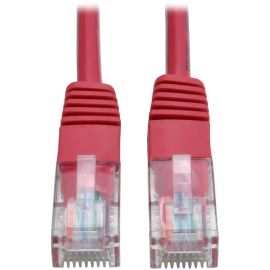 Eaton Tripp Lite Series Cat5e 350 MHz Molded (UTP) Ethernet Cable (RJ45 M/M), PoE - Red, 14 ft. (4.27 m)