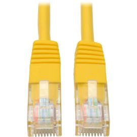 Eaton Tripp Lite Series Cat5e 350 MHz Molded (UTP) Ethernet Cable (RJ45 M/M), PoE - Yellow, 3 ft. (0.91 m)