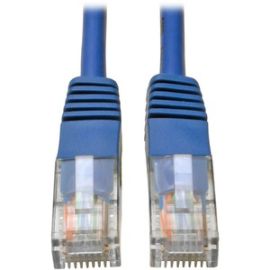 Eaton Tripp Lite Series Cat5e 350 MHz Molded (UTP) Ethernet Cable (RJ45 M/M), PoE - Blue, 7 ft. (2.13 m)