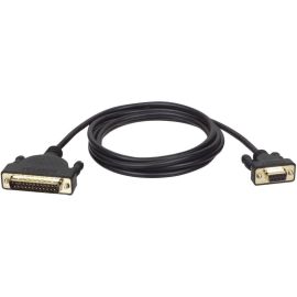 Tripp Lite by Eaton 6ft AT Serial Modem Cable Gold Connectors DB25M to DB9F M/F 6'