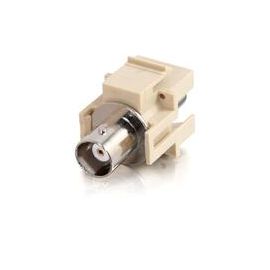 SNAP-IN BNC F/F KEYSTONE INSERT MODULE - IVORY