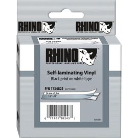 RHINO 1X1 WHITE VINYL SELF LAM