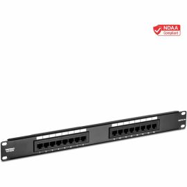 TRENDnet 16-Port Cat5/5e Unshielded Patch Panel, TC-P16C5E, Wallmount or Rackmount, 1U 19