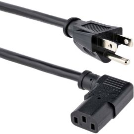 StarTech.com 6ft (1.8m) Computer Power Cord, NEMA 5-15P to Right Angle C13, 10A 125V, 18AWG, Replacement AC Power Cord, Monitor Power Cable