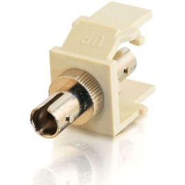 SNAP-IN ST FIBER F/F KEYSTONE INSERT MODULE - IVORY