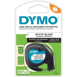 91331 BLACK PRINT / WHITE PLAST IC TAPE 1/2IN X 13FT