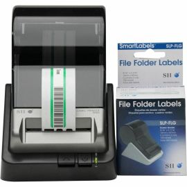 Seiko SLP-FLB White/Green File Folder Labels