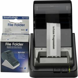 Seiko SLP-FLB White/Blue File Folder Labels