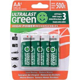 4 PACK AA HIGH-POWER CARDED, REPLACEMENT HOUSEHOLD BATTERY