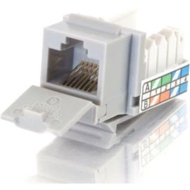 90ANDDEG; CAT5E RJ45 UTP KEYSTONE JACK - GRAY