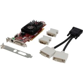 VisionTek Radeon 4350 SFF 512MB DDR2 (2x DVI-I, TV Out) w/ 2x DVI-I to VGA Adapter