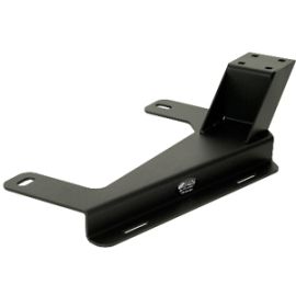 VEHICLE MOUNTS - STEEL - BLACK - ANGLED STEP MOVES POLE AWAY FROM PASSENGER LEG