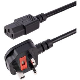 StarTech.com 6 ft Standard UK Computer Power Cord - Power cable - IEC 320 EN 60320 C13 (F) - BS 1363 (M)