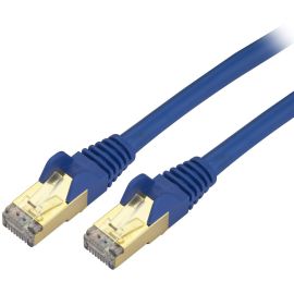 StarTech.com 7ft CAT6a Ethernet Cable - 10 Gigabit Category 6a Shielded Snagless 100W PoE Patch Cord - 10GbE Blue UL Certified Wiring/TIA