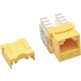 Tripp Lite by Eaton Cat6 Cat5e 110 Style Punch down Keystone Jack RJ45 Yellow TAA