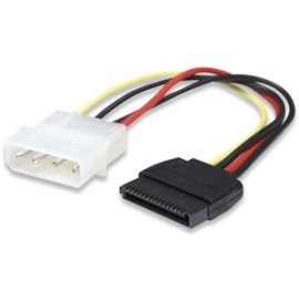 Manhattan 4 Pin to 15 Pin SATA Power Cable, 6.3