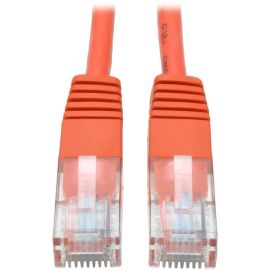 Eaton Tripp Lite Series Cat5e 350 MHz Molded (UTP) Ethernet Cable (RJ45 M/M), PoE - Orange, 14 ft. (4.27 m)