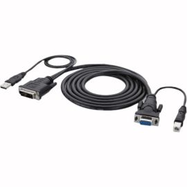 OMNVW DVI-VGA DVI-A/HDB15F;ANLG/VGA;USB A/B; 10