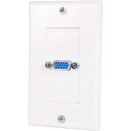 StarTech.com Single Outlet 15-Pin Female VGA Wall Plate - White