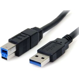 StarTech.com 6 ft Black SuperSpeed USB 3.0 (5Gbps) Cable A to B - M/M