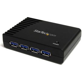 StarTech.com 4 Port Black SuperSpeed USB 3.0 Hub - 5Gbps