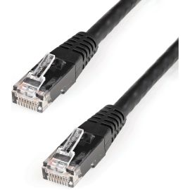 StarTech.com 1ft CAT6 Ethernet Cable - Black Molded Gigabit - 100W PoE UTP 650MHz - Category 6 Patch Cord UL Certified Wiring/TIA