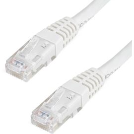 StarTech.com 100ft CAT6 Ethernet Cable - White Molded Gigabit - 100W PoE UTP 650MHz - Category 6 Patch Cord UL Certified Wiring/TIA