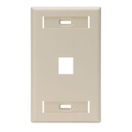 Leviton QuickPort 42080-1IS Single Gang Faceplate