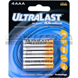 4 PACK AAA CARDED HOUSEHOLD BATTERY