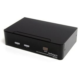 StarTech.com 2 Port DVI + USB KVM Switch with Audio - KVM switch - USB 2.0 Hub - 2 ports - 1 local user - 1U