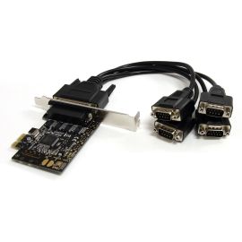 StarTech.com 4 Port PCI Express Serial Card w/ Breakout Cable