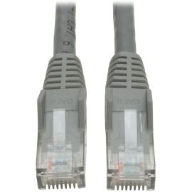 Eaton Tripp Lite Series Cat6 Gigabit Snagless Molded (UTP) Ethernet Cable (RJ45 M/M), PoE, Gray, 15 ft. (4.57 m)