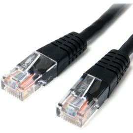 StarTech.com 6 ft Black Molded Cat5e UTP Patch Cable