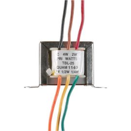 4W- 25V TRANSFORMER,5 TAPS AT -3DB LEVELS